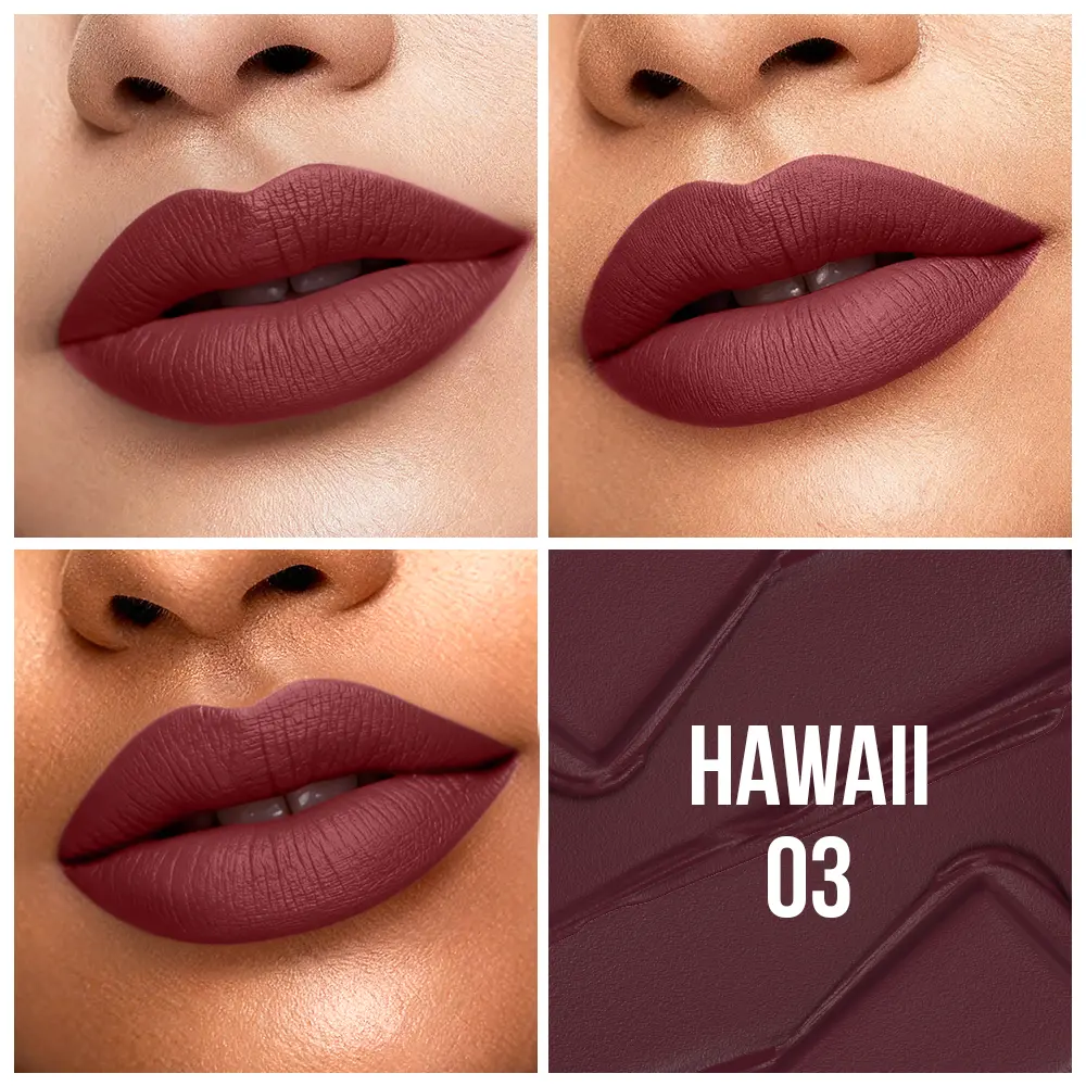 Nior Red Carpet Liquid Matte Lip Color Hawaii 03