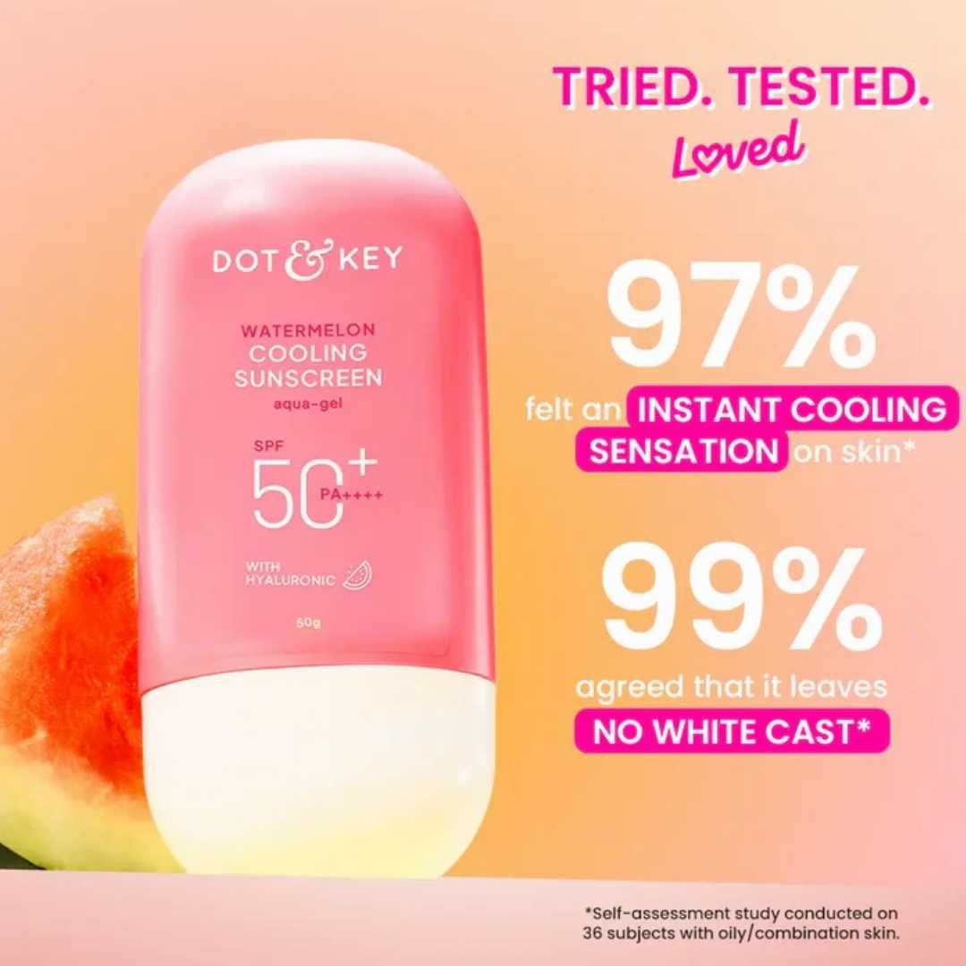 DOT & KEY Watermelon Cooling Hyaluronic Sunscreen SPF 50+, PA++++ 50ml
