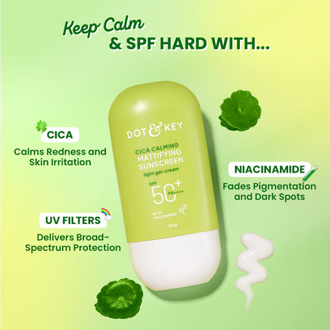 DOT & KEY Cica & Niacinamide Mattifying Sunscreen SPF 50+ PA++++ 50ml