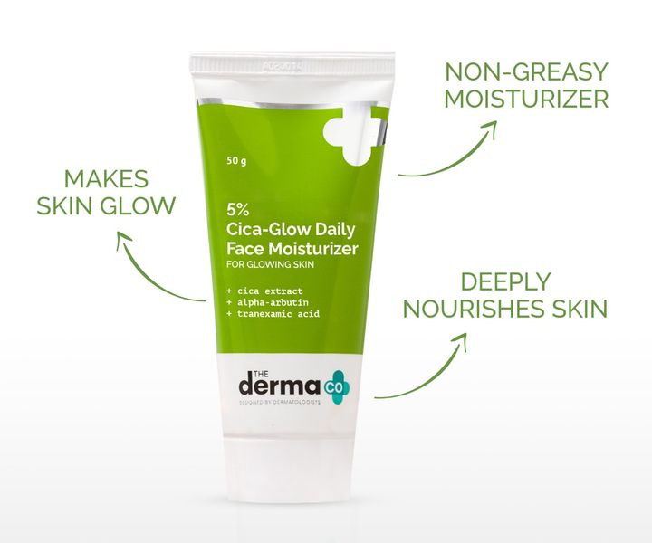 The Derma Co 5% Cica-Glow Daily Face Moisturizer 50 gm