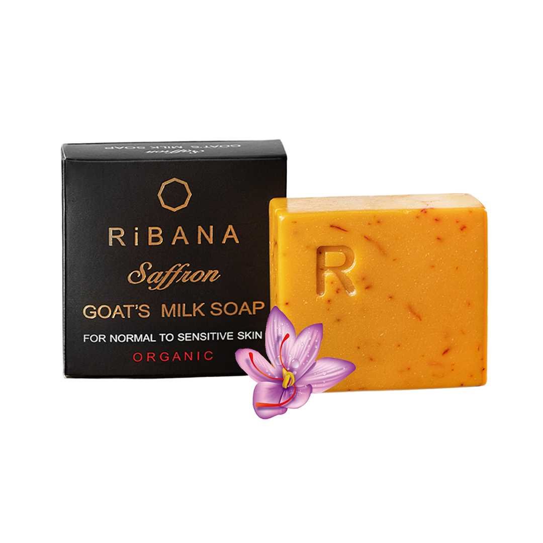 Ribana Organic Saffron Goat's Milk Beauty Soap Bar- 110gm