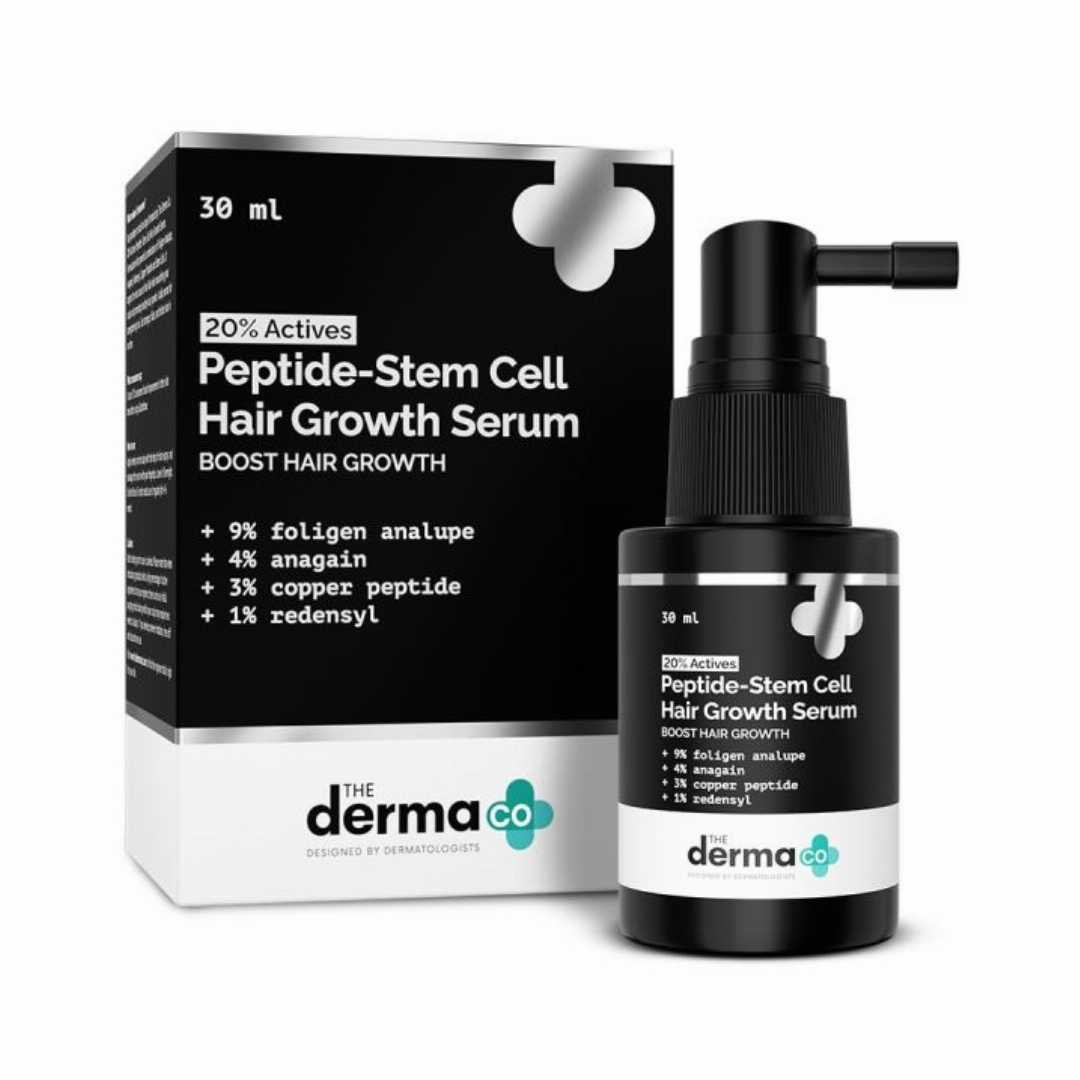 The Derma Co 20% Actives Peptide Stem Cell Hair Growth Serum 30ml