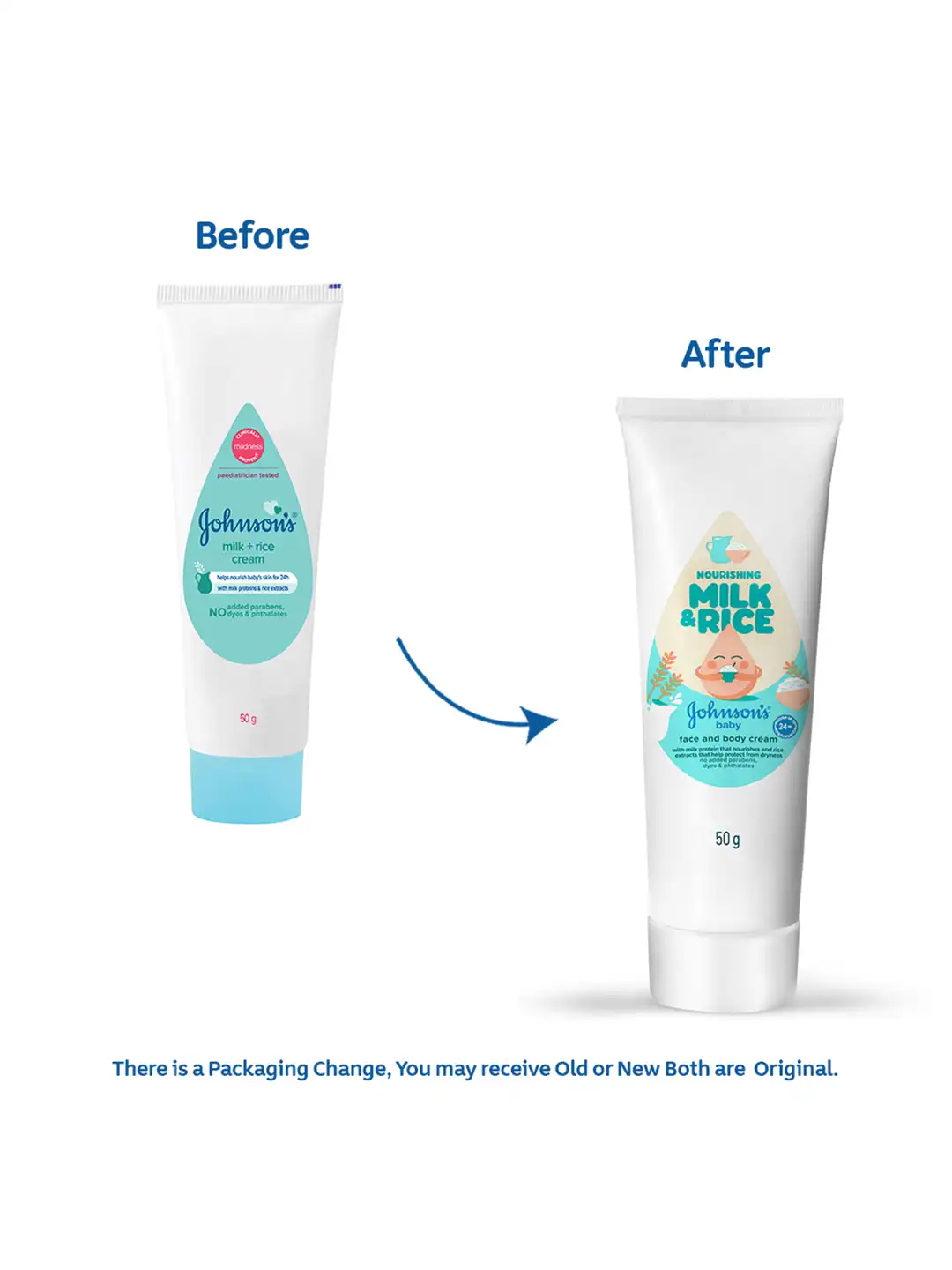Johnson's Milk + Rice Cream 50g