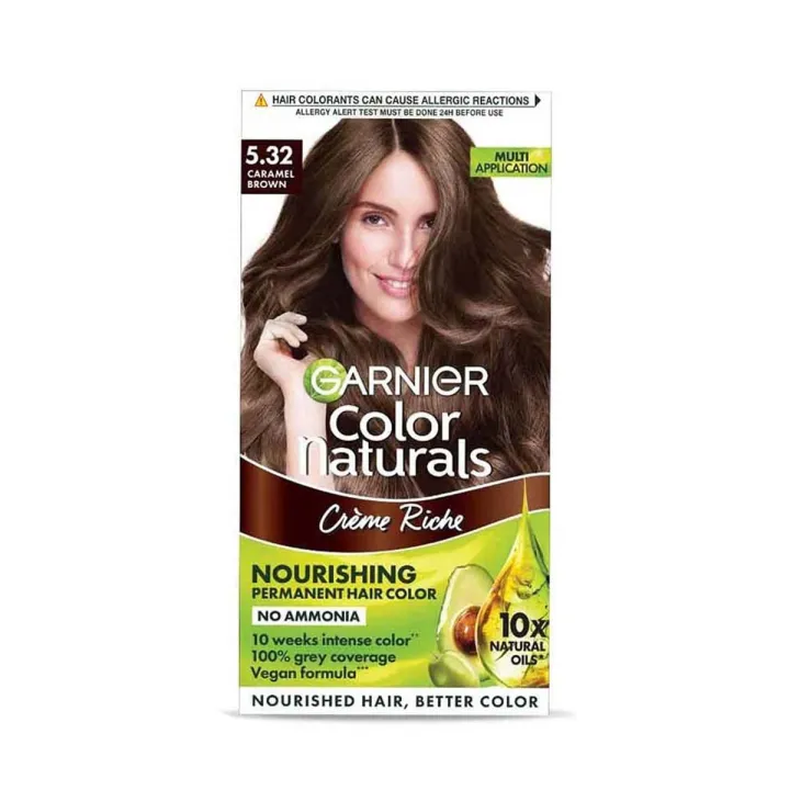Garnier কালার ন্যাচারালস শেড 5.32 ক্যারামেল ব্রাউন 70ml + 60g