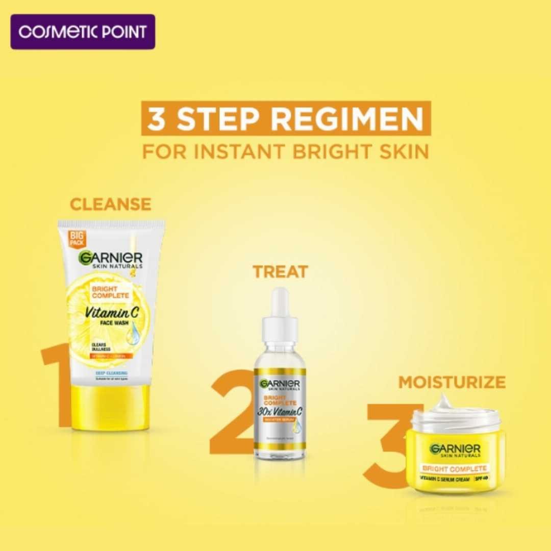 Garnier Bright Complete Vitamin C combo (Big Size)