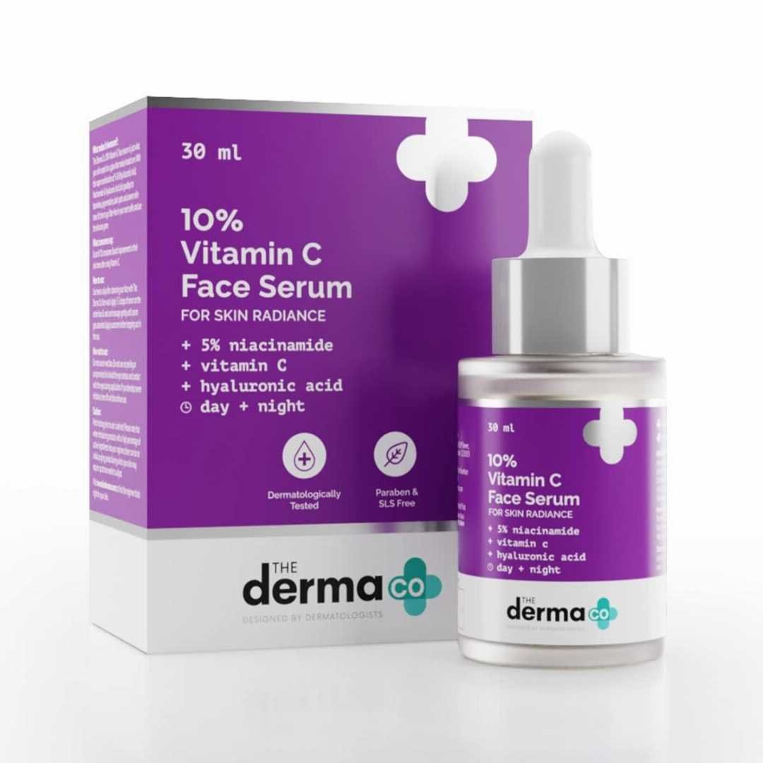 The Derma Co 10% Vitamin C Face Serum with 5% Niacinamide & Hyaluronic Acid - 30ml