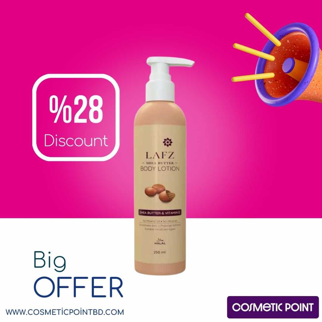 LAFZ Halal Shea Butter Body Lotion (250ml)