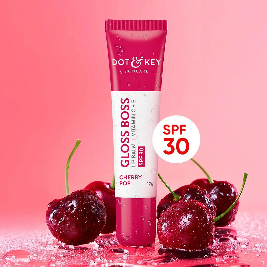 DOT & KEY Gloss Boss Lip Balm Vitamin C + E (Cherry Pop) – 12g