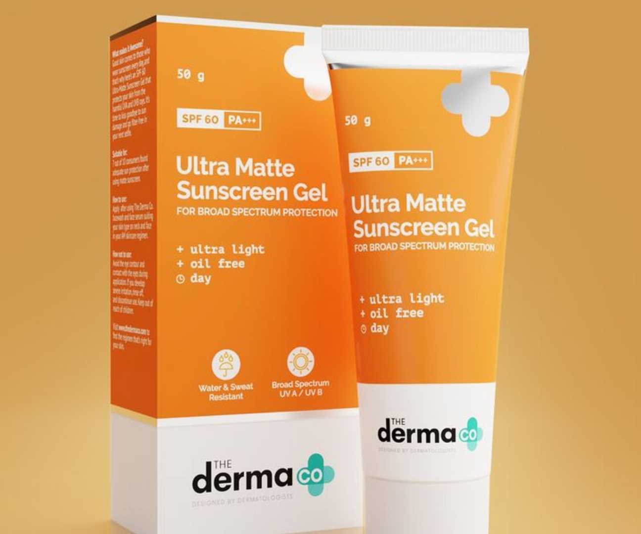 The Derma Co Ultra Matte Sunscreen Gel SPF 60 P+++ 50g