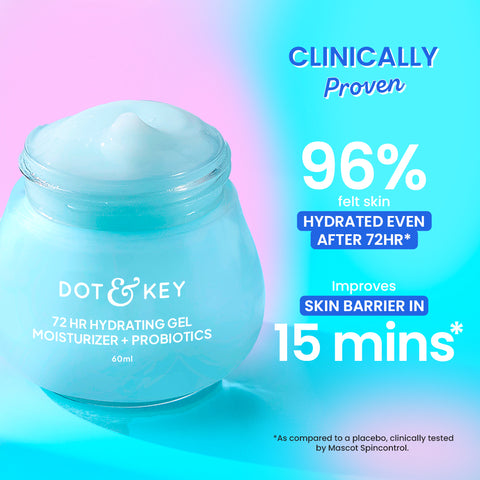 Dot & Key 72HR HYDRATING GEL + Probiotics Moisturizer for Face-60 ml