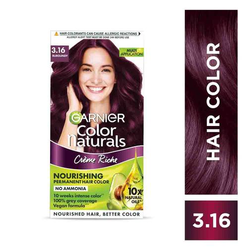 Garnier কালার ন্যাচারালস 3.16 বারগুন্ডি 70ml + 60g