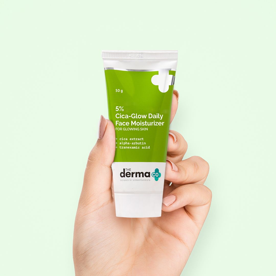 The Derma Co 5% Cica-Glow Daily Face Moisturizer 50 gm